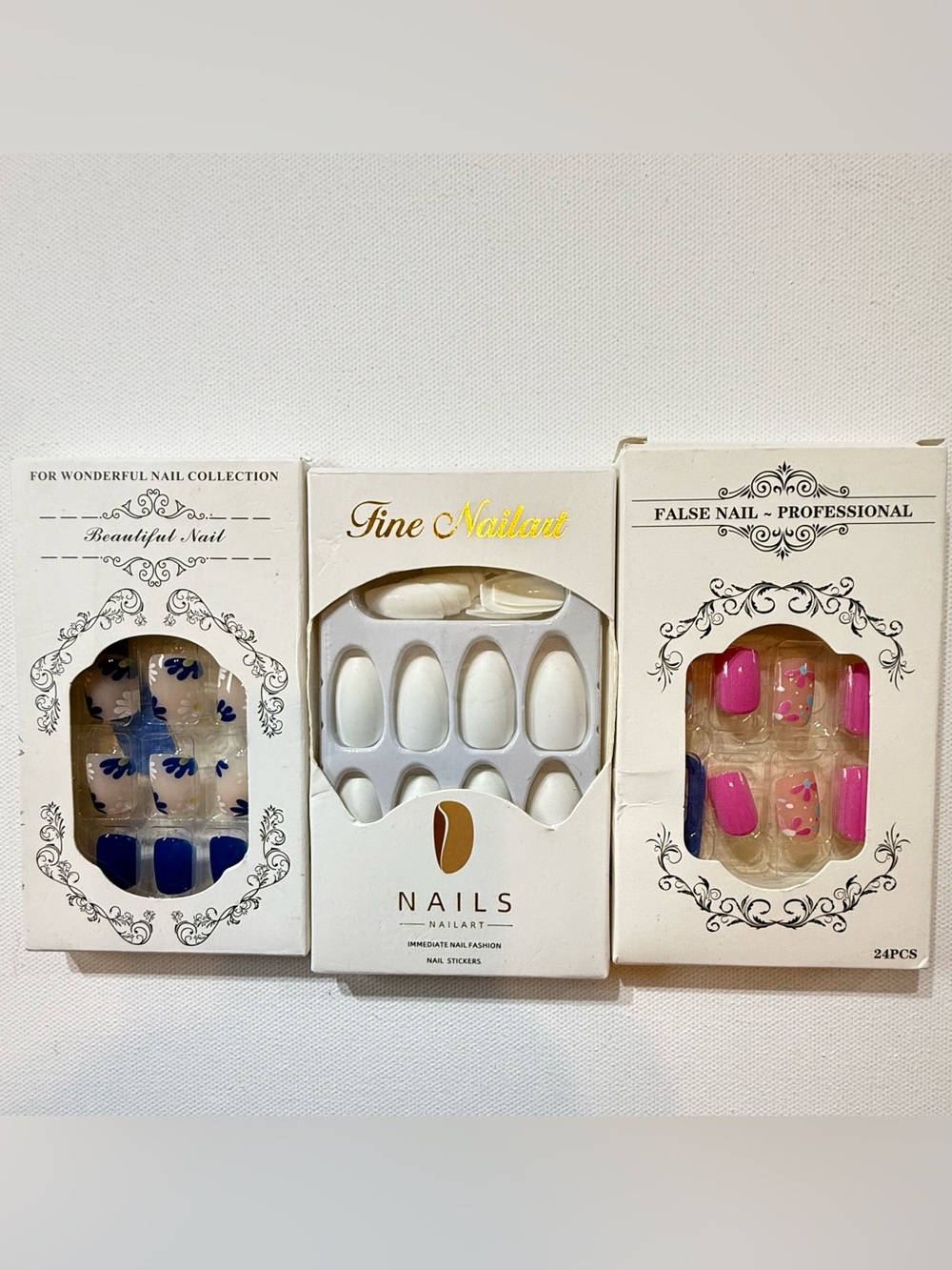 Bundle Assorted Colors Designs Press On Nails, 22 Different Boxes All New - Picture 5 of 8
